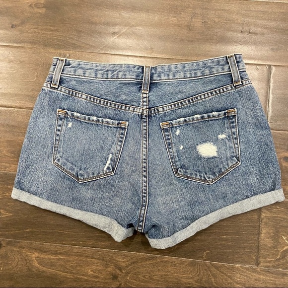 J Brand Gracie Rolled Hem Elevation Distressed Shorts size 26 - Picture 2 of 5